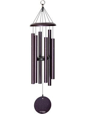 30" Plum Wind Chime - Aluminum Outdoor Decor for Patio, Backyard & Garden